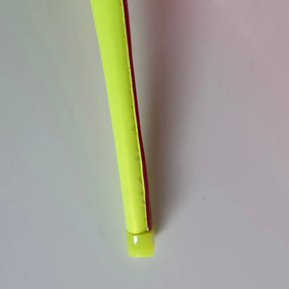 Christian Louboutin Spikaqueen 100 Crystal Neon Yellow Green Clear Pumps Size 37 - Picture 13 of 16